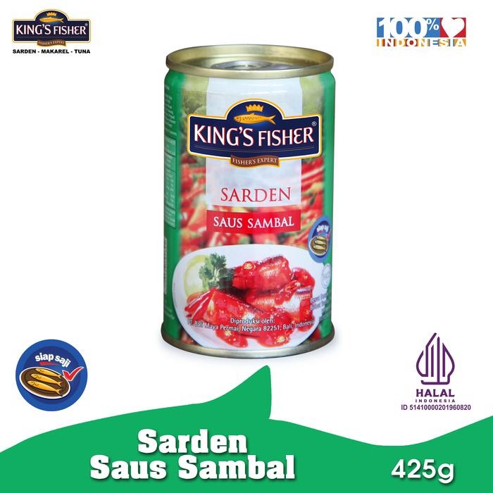 

PastikanDikirimLgsg- King's Fisher Sarden saus sambal 425g Makanan Kaleng kings fisher