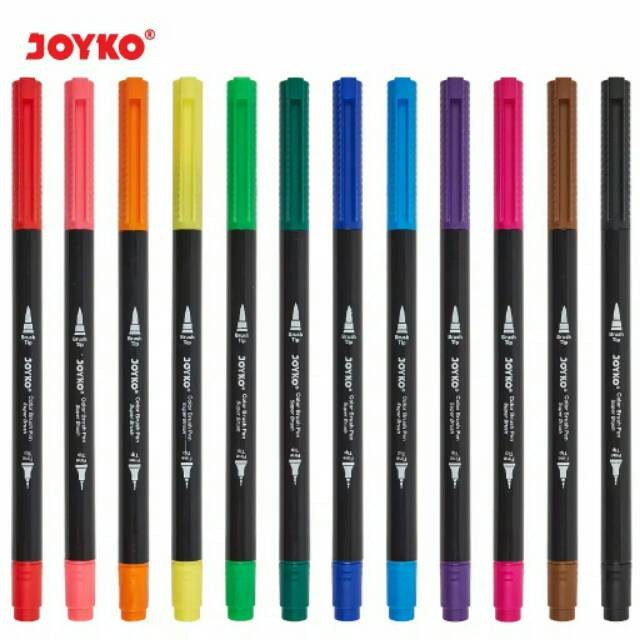 

Color Brush Pen CLP-13 Spidol Colour 12 Warna