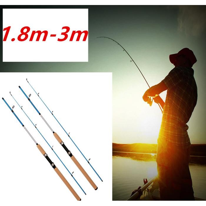 Joran Pancing Spinning Joran Pancing Serat Karbon Biru Joran Pancing Spinning 2 Bagian Joran