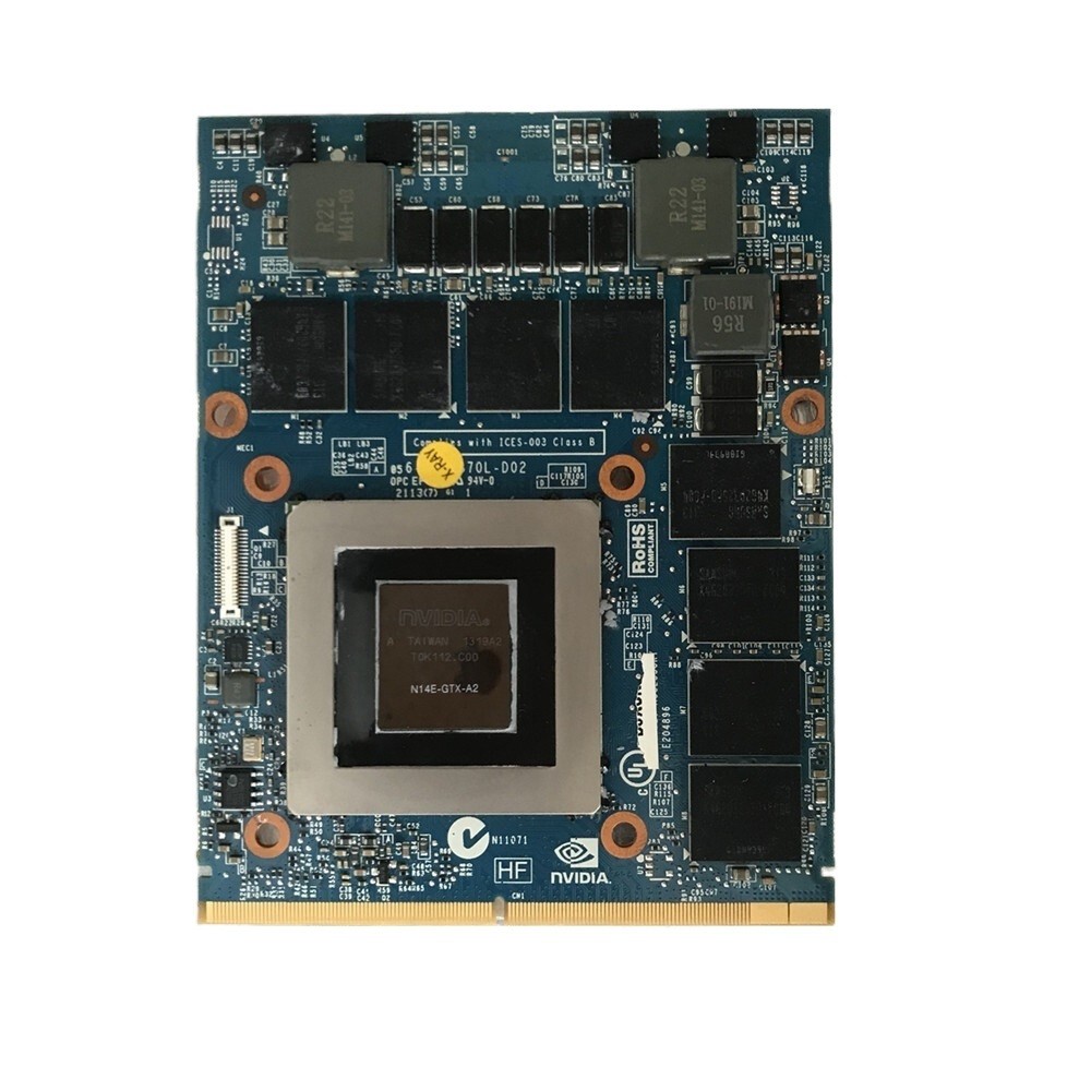 Top Test ok GTX 780M GTX780M 4GB N14E-GTX-A2 Graphic Video VGA Card For A1312 Dell Alienware M17X R5