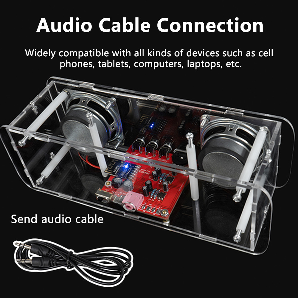 3W*2 Dual Channel Amplifier Kit Speaker DIY USB Stereo Power Amplifier Speaker Set 8002 MH-M18 Bluet