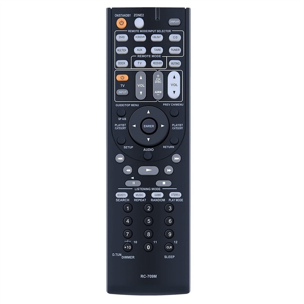 ABIU-RC-709M Remote Control Replacement for Onkyo AV Receiver RC-737M RC-765M TX-SR507 TX-SR606 TX-S
