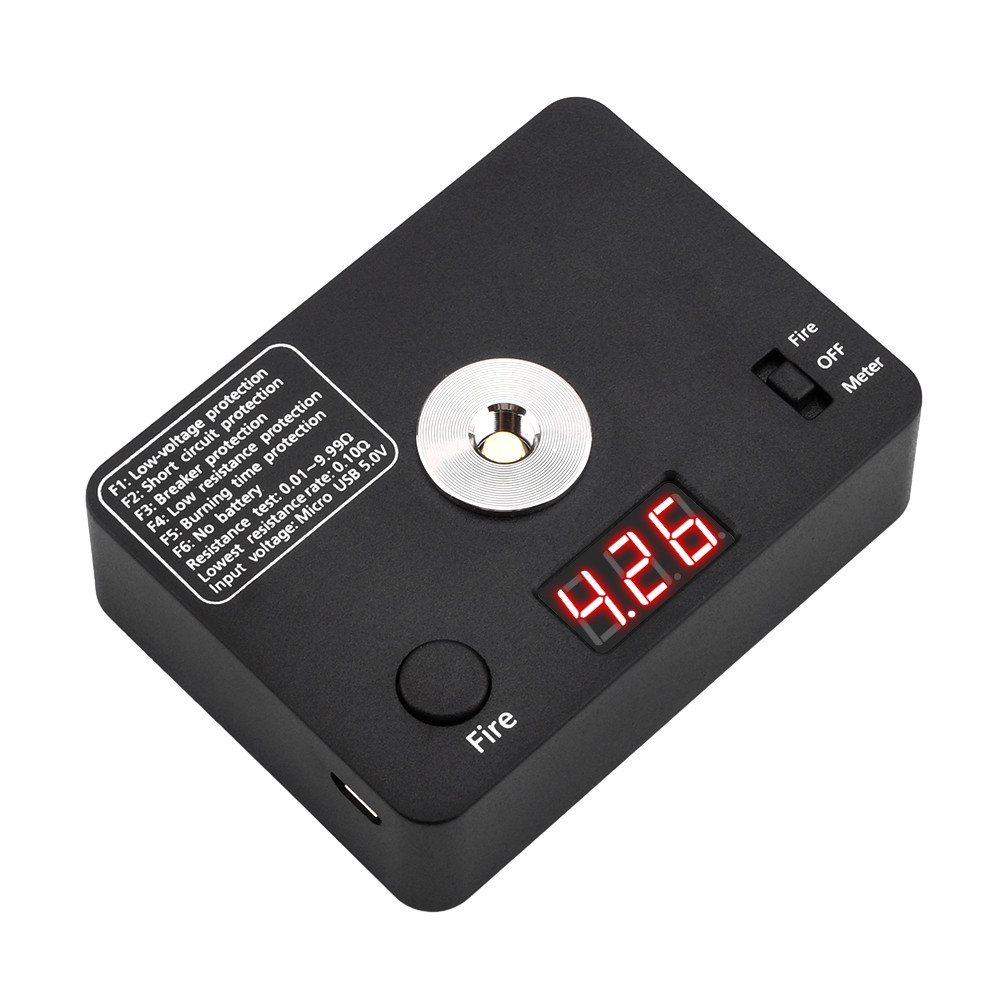 521 Tab Mini V3 Digital Coil Resistance Tester Ohm Meter MicroUSB Interface with Screen Display Suit
