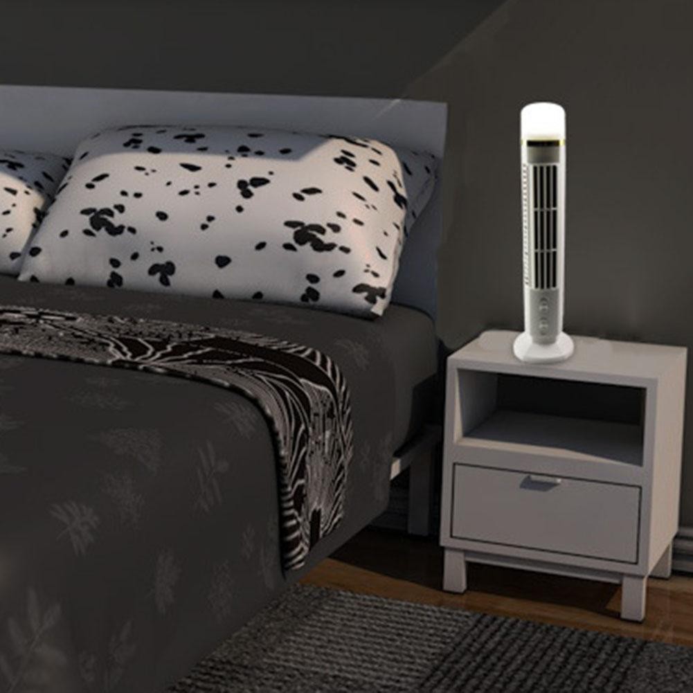 Mini Fan Safe Portable Desktop Cooler Fan With 3 Speed Settings Oscillating Tower Fan For Home Offic