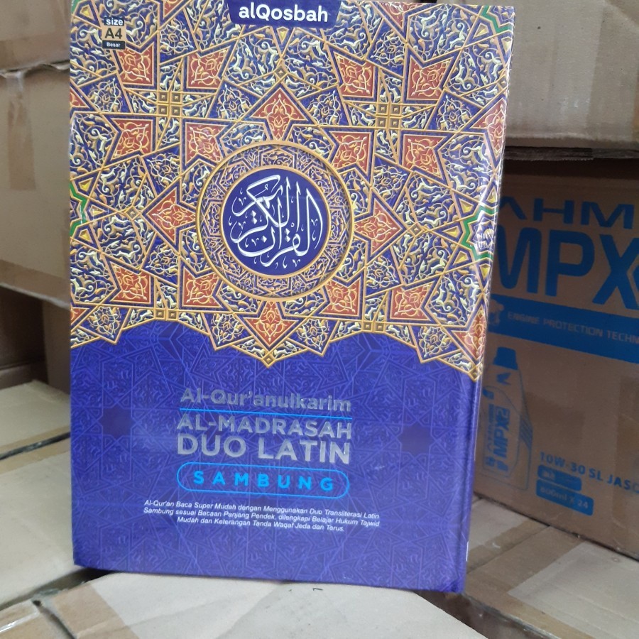 Al Quran Al Madrasah Duo Latin Sambung A4 HC Ukuran Besar