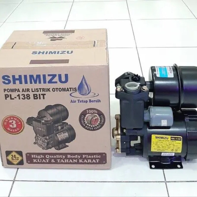 POMPA SHIMIZU PL 138 BIT / POMPA AIR SHIMIZU PL138BIT / POMPA AIR SHIMIZU SUMUR DANGKAL OTOMATIS PL