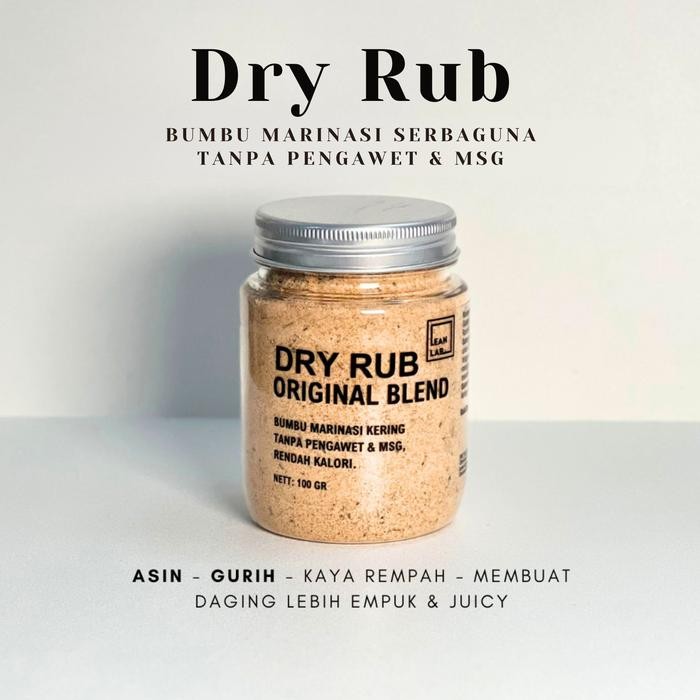 

New Leanlab Bumbu Masak Dry Rub 100g x1 (Original/Cajun) - Cocok untuk Daging Ayam, Sapi, Ikan, dan