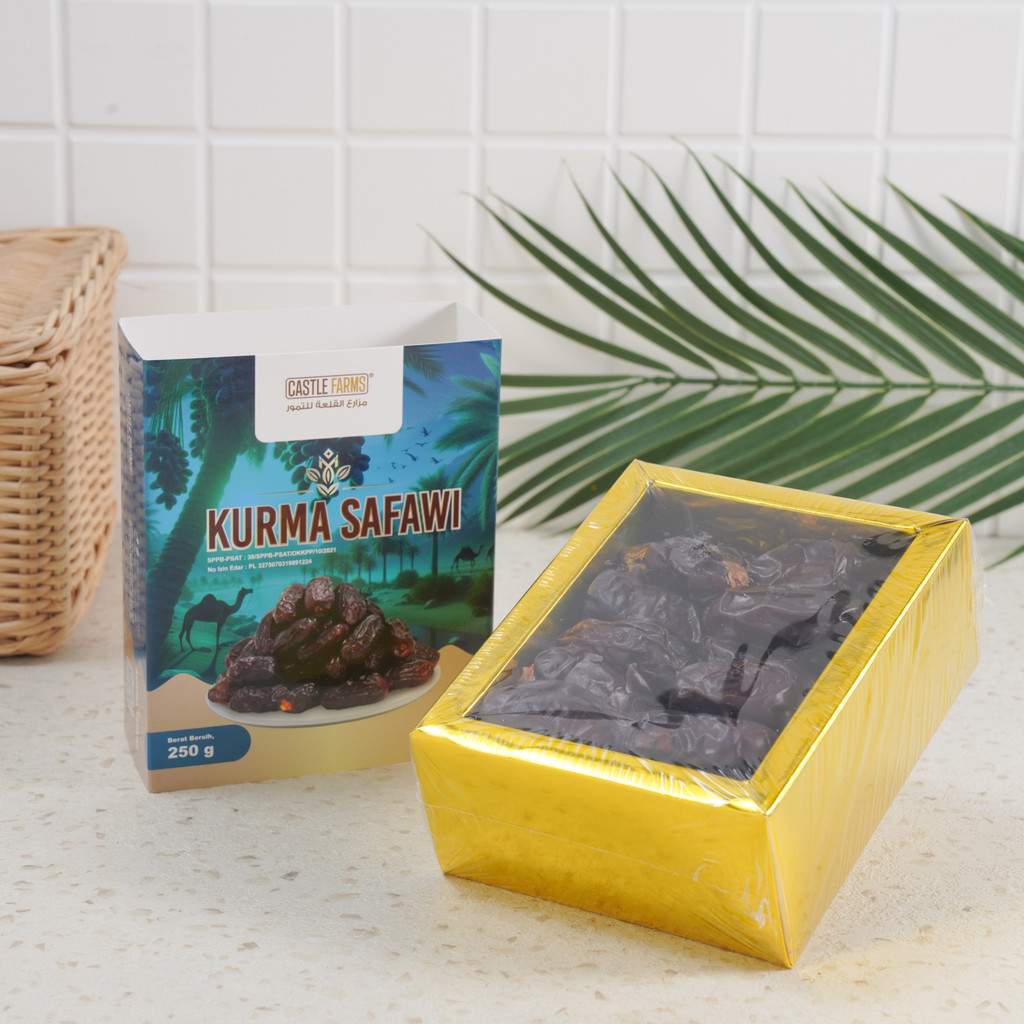 

Bundle 2 x Kurma Safawi Castle Farm Impor Paket 250 gram