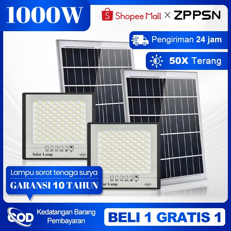NEW PRODUCT ZPPSN1000W LAMPU TENAGA SURYA LIGHT IP67 WATERPROOF LAMPU SOROT SOLAR OUTDOOR