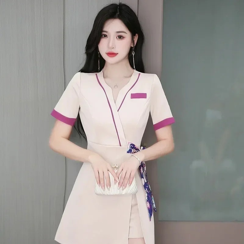 Spa Massage Beautician Uniform Women Beauty Salon Uniform Waitressthere Are Leggings Clinical