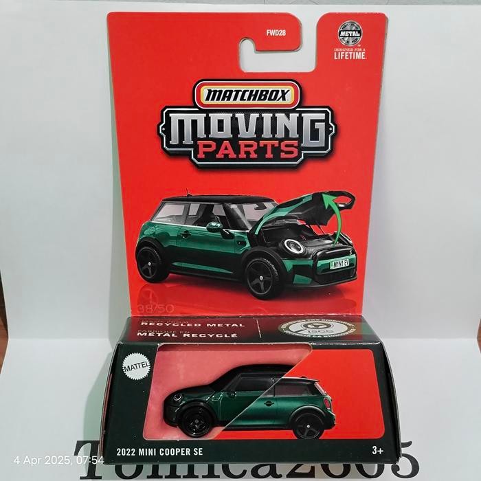 Matchbox Moving Parts 2022 Mini Cooper SE