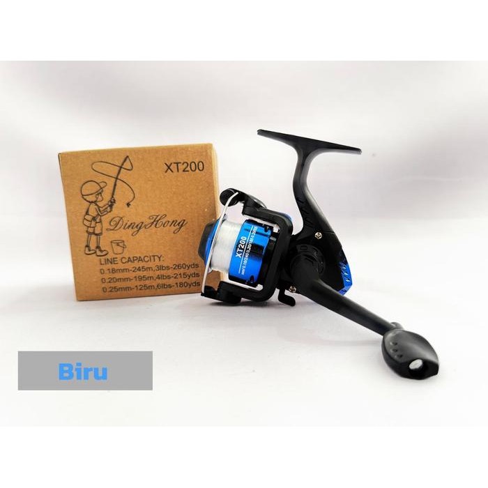 Reel Pancing Pemula Tipe Spinning 200 Fishing Reel Free Senar Pancing Pada Spool Bahan Plastik Reel