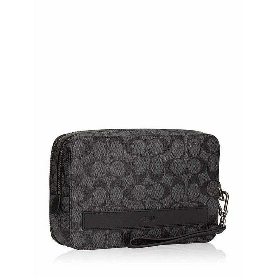 coach men clutch signature