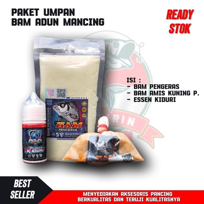 Paket Umpan Adun Bam Amis Kuning,Essen Kiduri Dan Pengeras Adun Mancing