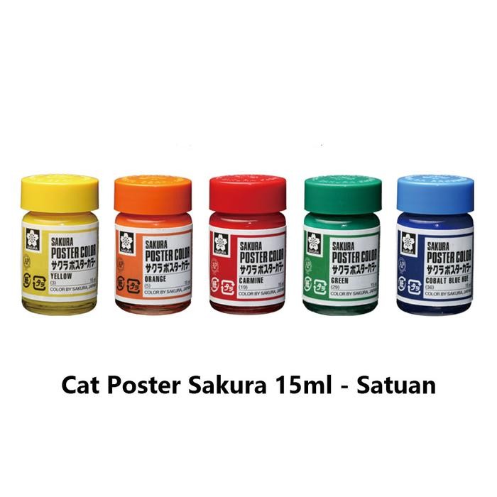 

TERBARU! Sakura Poster Color 15ml Satuan / Cat Poster Sakura 15ml (1/3)