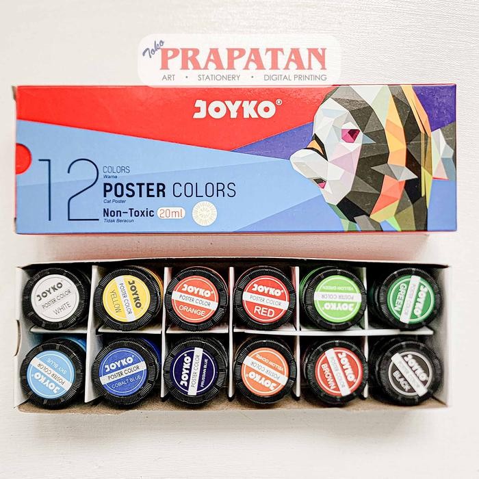 

HOT SALE! Joyko Poster Color Set 12x20ml Cat Poster Set