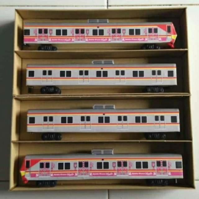 ready stok miniatur krl - miniatur kereta krl set original