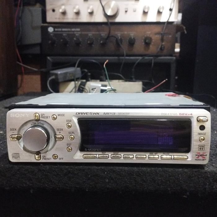 headunit tape mobil single din Sony cdx-f7710s full original masih segel
