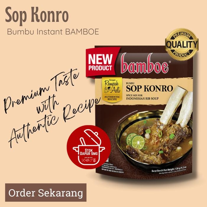 

#@#@#@#@] Bumbu BAMBOE Premium Taste Bumbu Masak Instan SOP KONRO 120gr