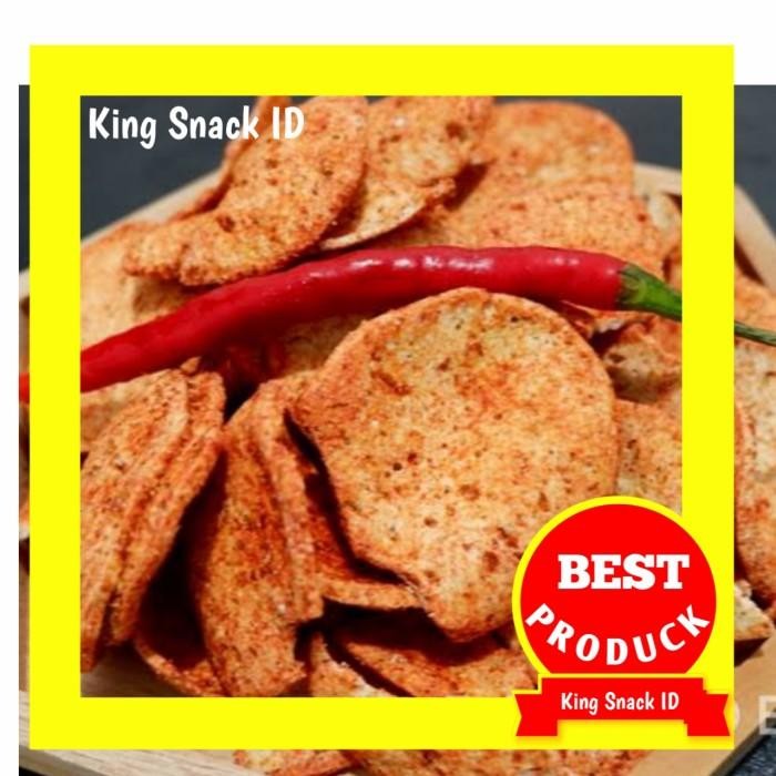

1Kg Kripik Basreng Pedes / Keripik Bakso Goreng Ikan Pedas Daun Jeruk