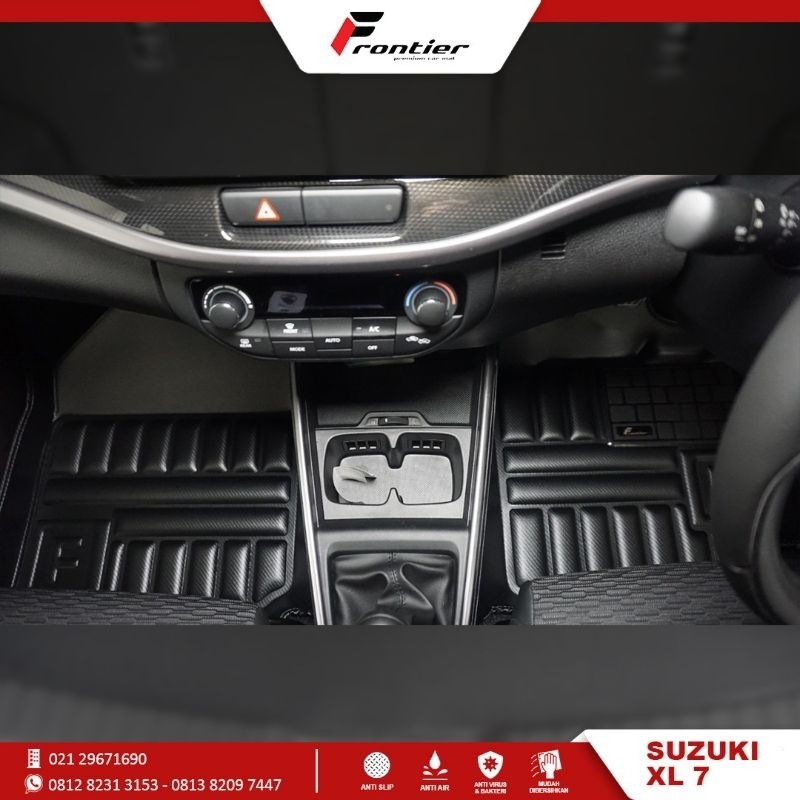 Karpet Mobil Frontier untuk Suzuki XL 7 Type Limited Black Carbon + Bagasi