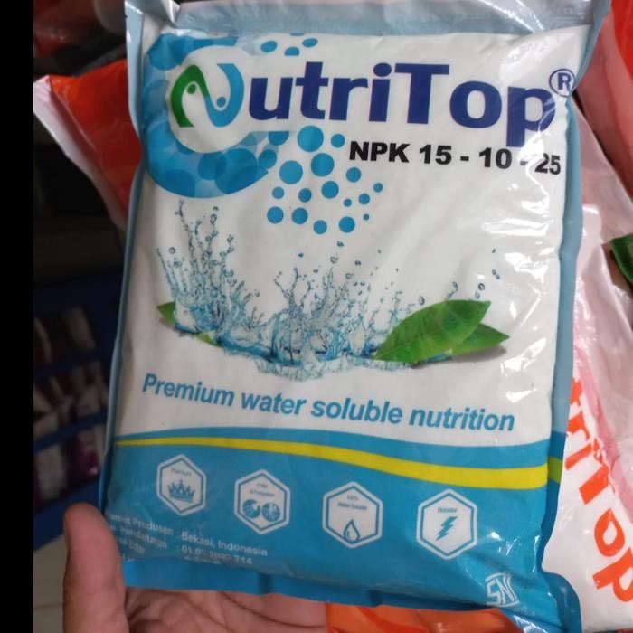 Evergreeeen Pupuk Premium Pembuahan Nutritop Npk 15-10-25 + Mg Te - Kemasan 1 Kg