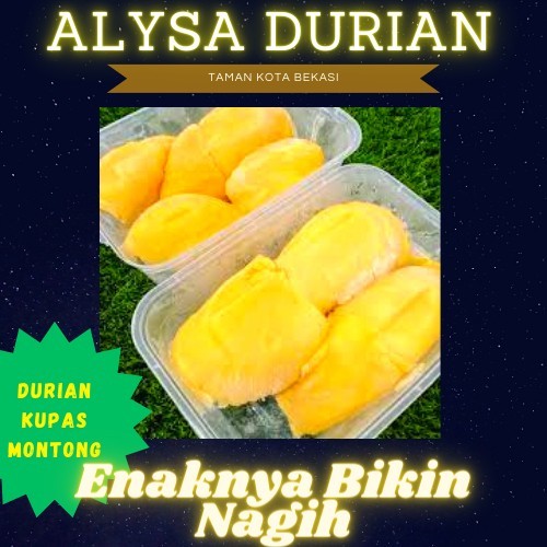 

BARANG TERLARIS Durian Kupas Montong by Alysa