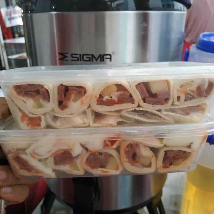 

BARANG TERLARIS Kebab isi daging dan keju Mozarella mini isi 10