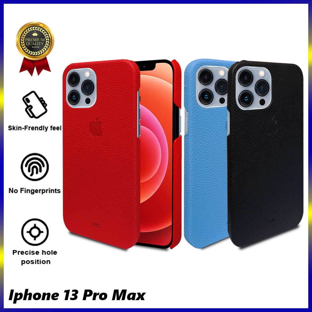 [ CUCI GUDANG ] Case Iphone 13 Pro Max  Hardcase SVL Vintage Leather Microfiber