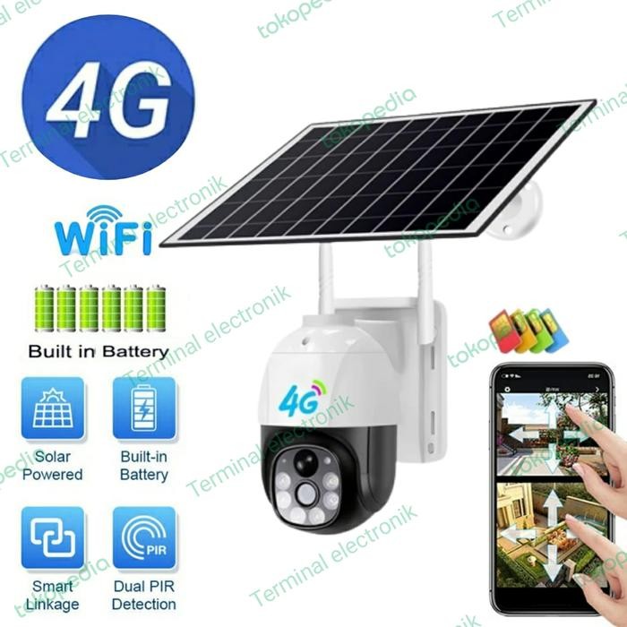CCTV IP Simcard 4G Solar Panel Surya Tenaga Matahari
