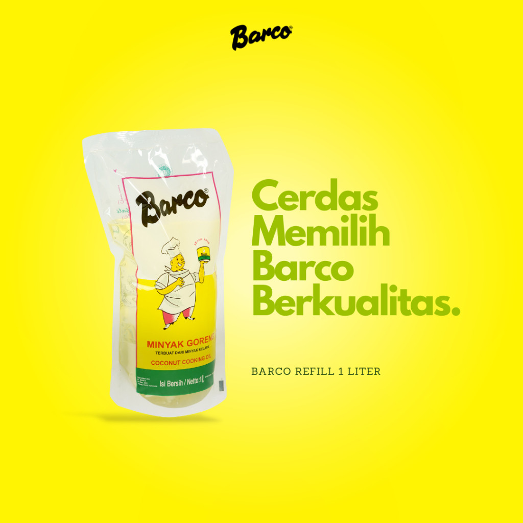 

Barco Minyak Goreng Kelapa Pouch 1 Liter
