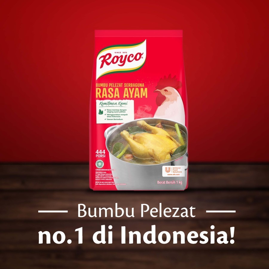 

Royco Bumbu Pelezat Rasa Ayam 1Kg - 3 Pouch