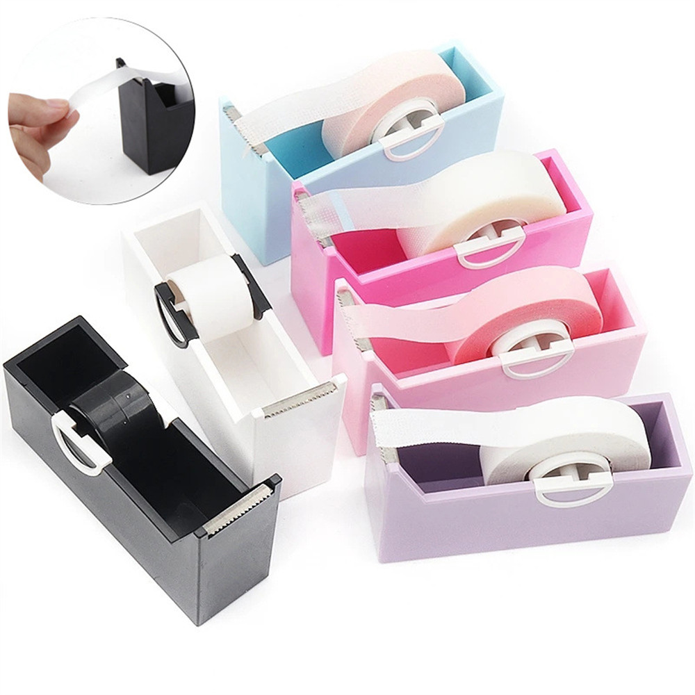 

Eyelash Extension Tape Cutter Lash Adhesive Tape Split Tools Plastic Rotating Cutting Makeup Lash