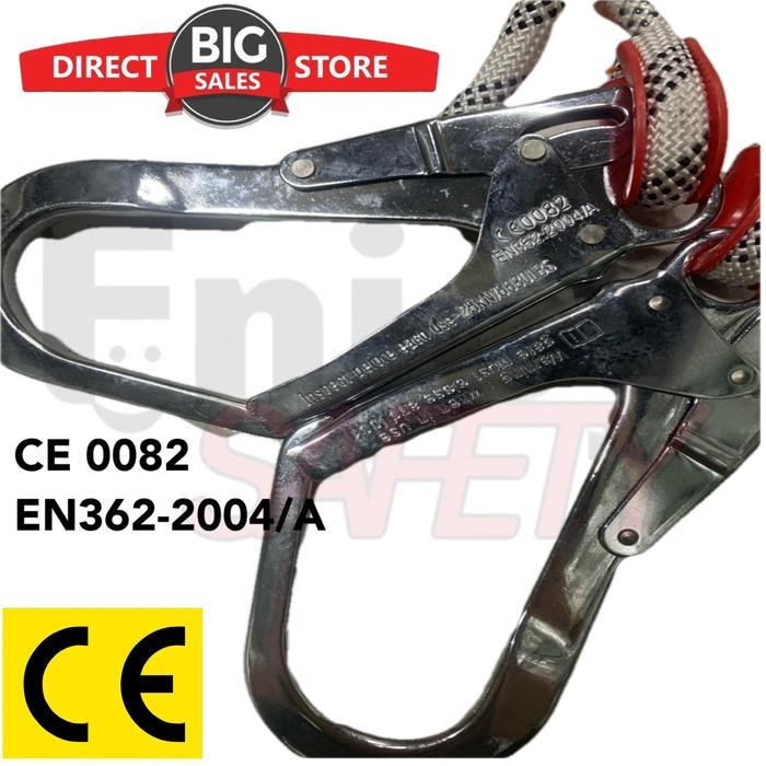 

Promo Absorber Lanyard Body Harness Safety Double 2 Big Hook Berkualitas