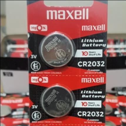 Baterai Maxell Cr2032 3V Original Made In Japan Lithium Battery Batre Cmos Cr 2032 H