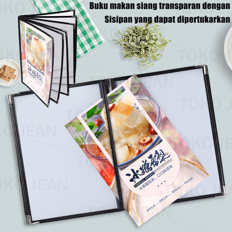 

Restaurant Menu Covers/Buku Menu/A4 Cover Pelindung Menu