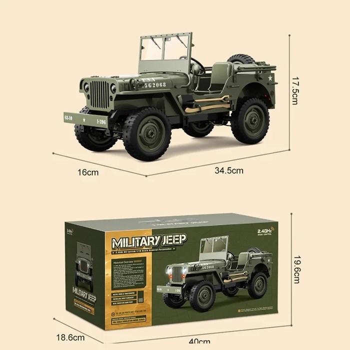 terbaru  jjrc c8815 jeep willys military rc car crawler off-road full propo rtr ready