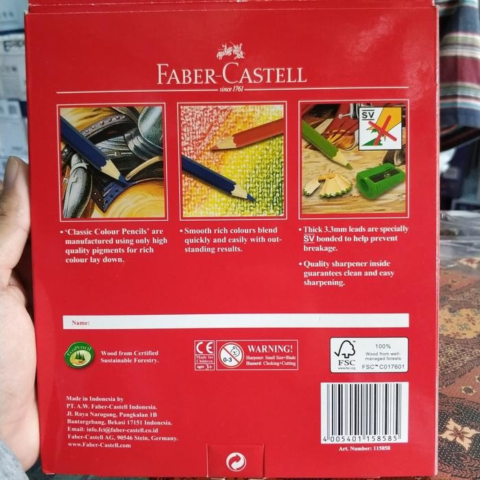 

Pensil Warna Faber-Castell 48 Warna Panjang #Gratisongkir