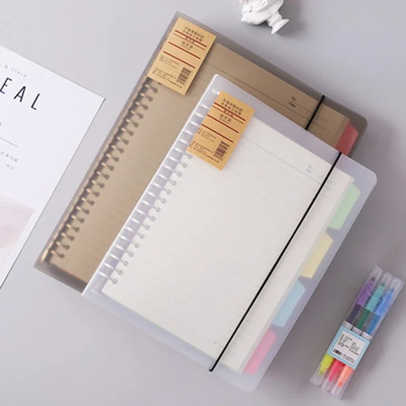 

A4/B5/A5 Loose Leaf Refill Binder Notebook Blank/Line/Grid/Replacable Metal Ring Office&School
