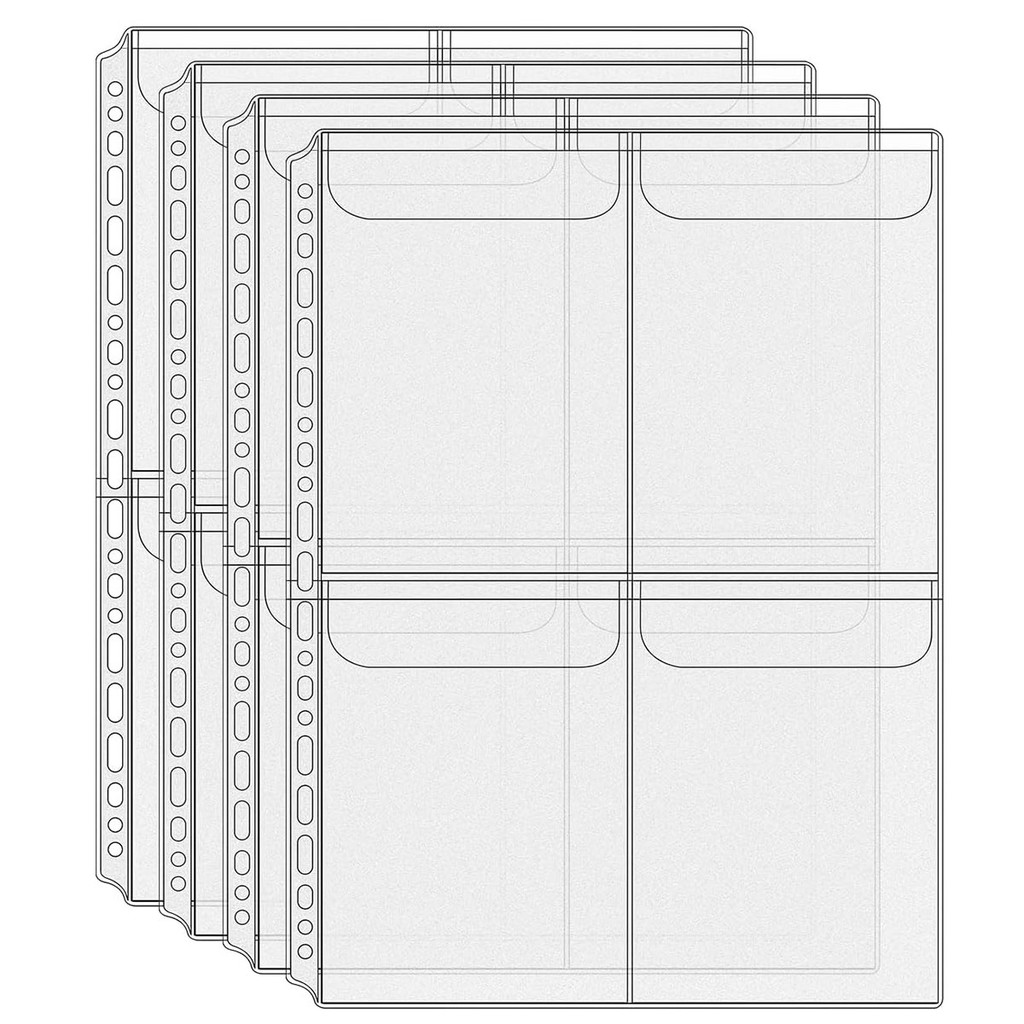 

A4 Binder Pockets Zipperless Cash Envelopes Multi Pocket Binder Sleeves With Top Flap Binder Pouches