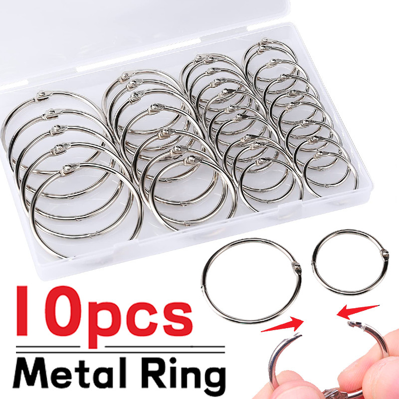 

High Quality 1/5/10Pcs Metal Ring Binder 38Mm 50Mm Diy Albums Loose-Leaf Book Hoops Opening Office