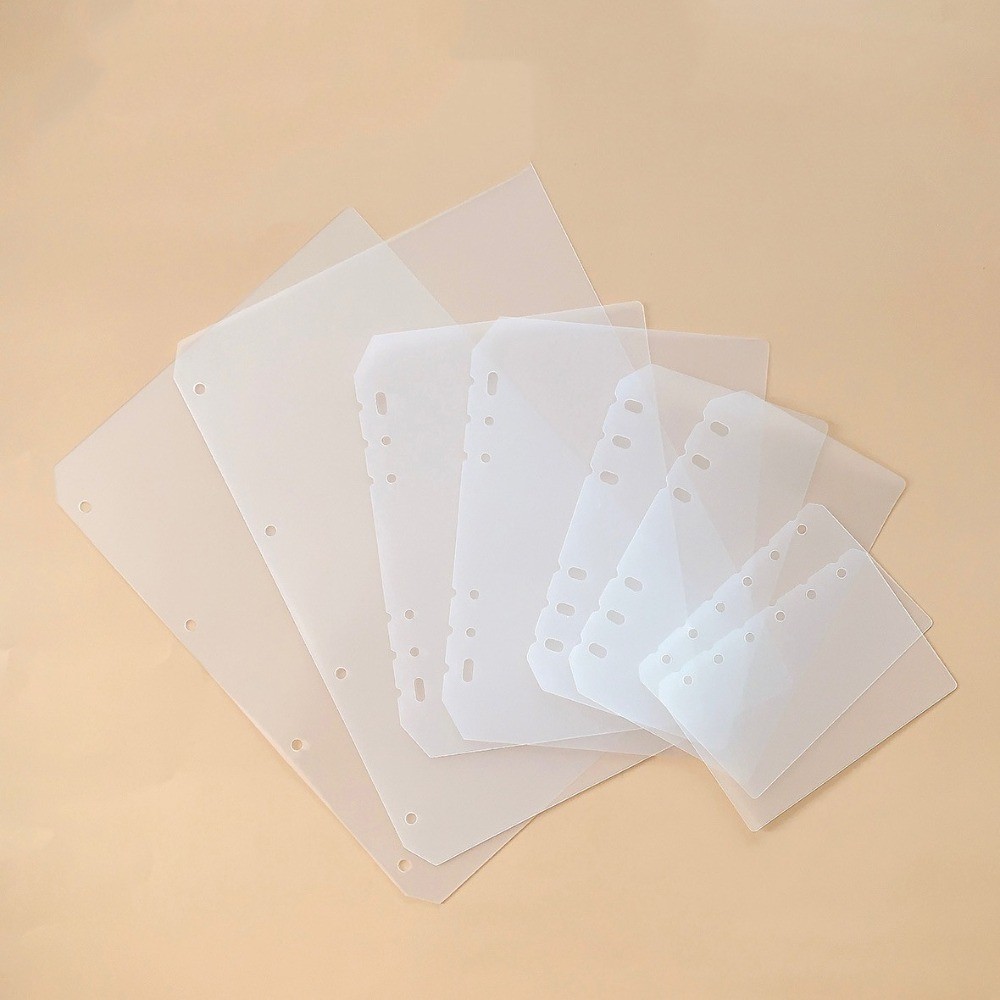 

2Pcs A4 A5 A6 A7 Loose-Leaf Notebook Refill Paper Pp Diy Spiral Binder Divider Page Separator Spiral
