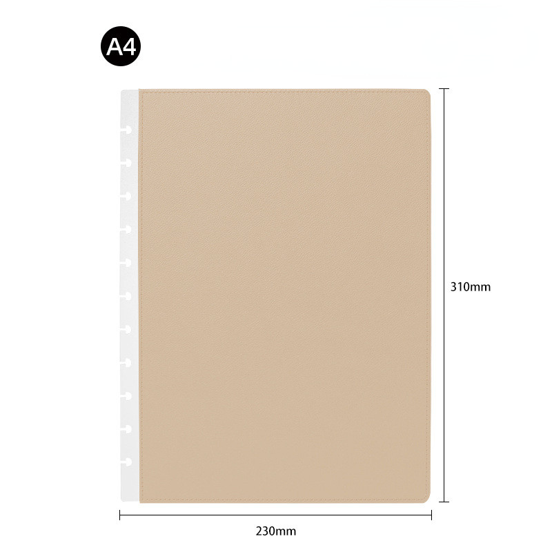 

A4 A5 Leather Sewn Notebook Cover Mushroom Hole Notebook Binding Case Disc Notebooks For Students