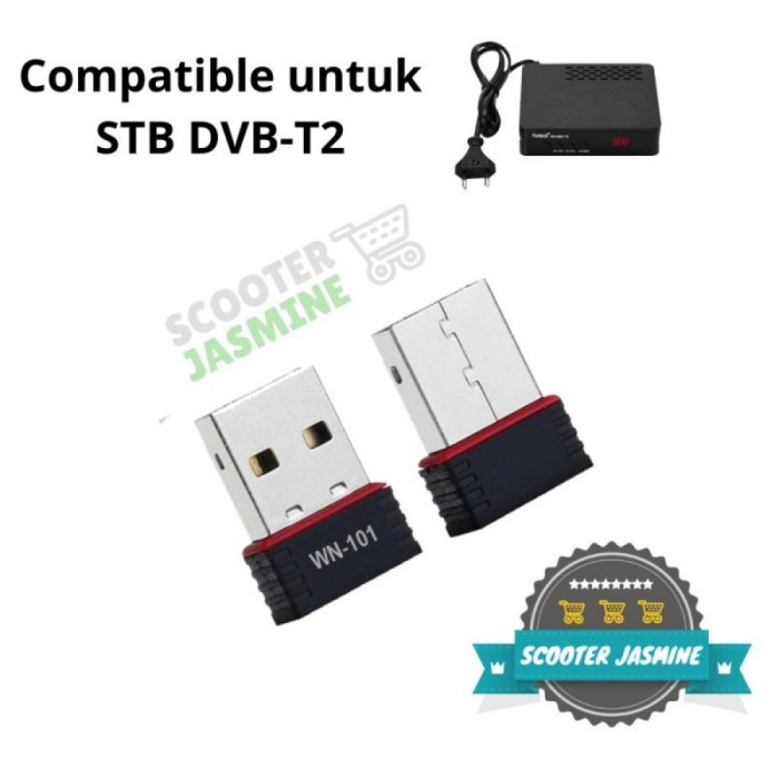 JTTOP" MINI USB WIFI DONGLE STB DVB-T2 MT7601