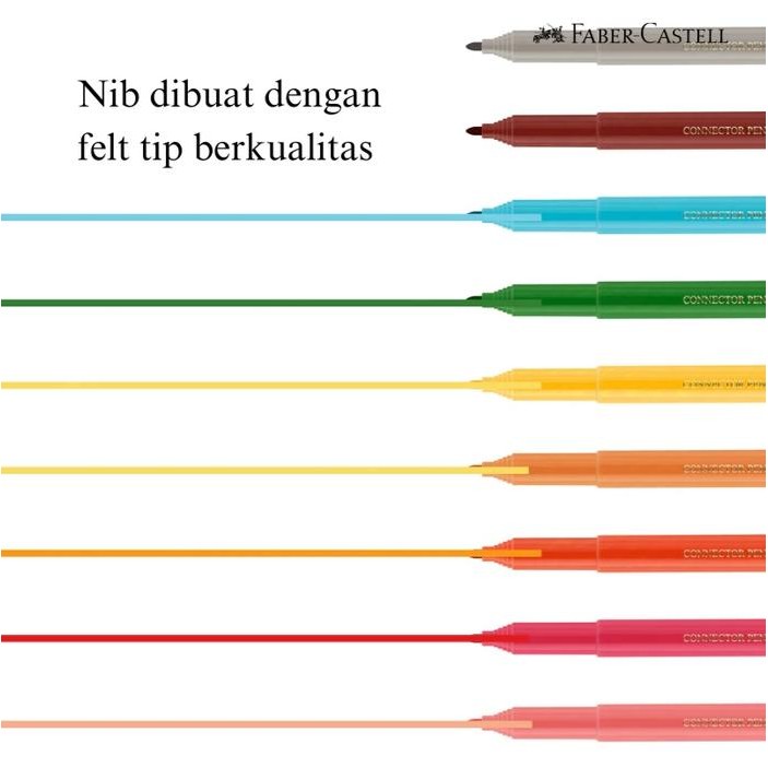 

Faber Castell Connector Pen Set 50 Spidol Warna Stationery #Gratisongkir
