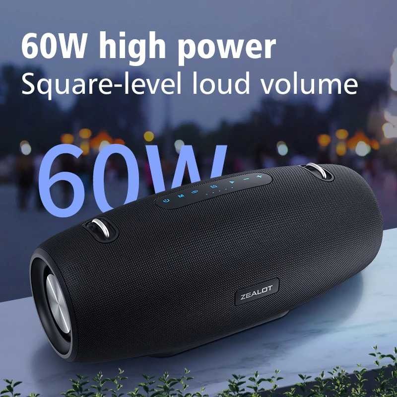 Zealot Portable Bluetooth Speaker Stereo Outdoor Waterproof 60W - S-67