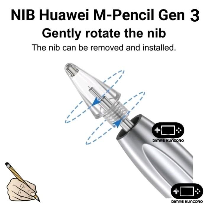 NIB Huawei M-Pencil Gen 3 ujung stylus smart pen tip nibs generasi 3
