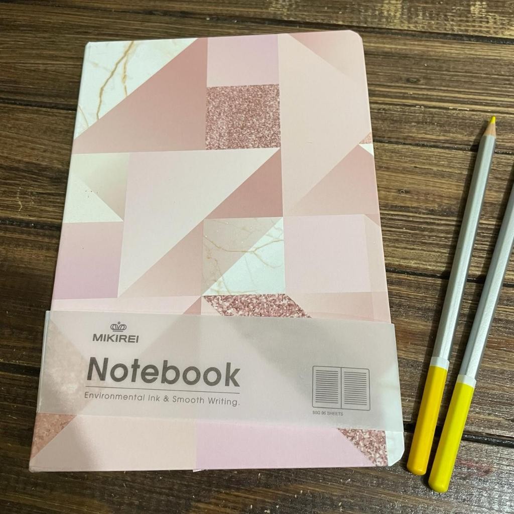 

MIKIREI Pink Marble Series Hardcover Diary Buku Note Book Planner A5 Ruled Diary Travel Journal