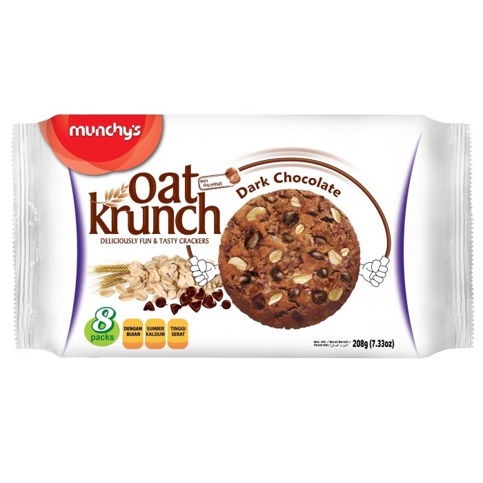 

PastikanTerjaminMutunya- Munchy's Oat Krunch Dark Chocolate 208 g