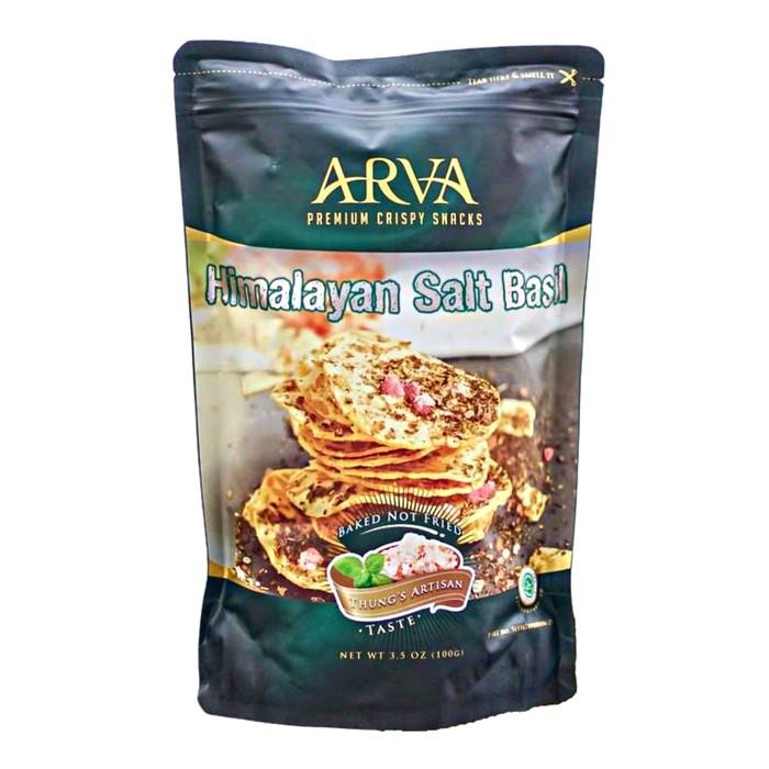 

PastikanTerjaminMutunya- Keripik Tempe Premium ARVA Himalayan Salt Basil Non GMO no MSG Baked